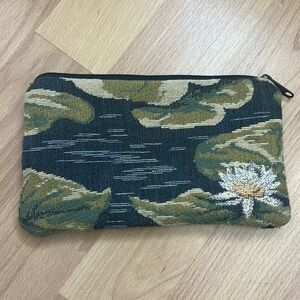Belly Moden 7”x4” cosmetic bag water lilies